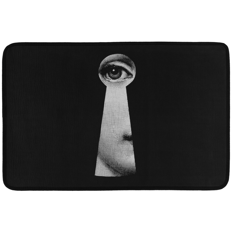 Ковер Keyhole Fornasetti Rug Черно-белый в Перми | Loft Concept 