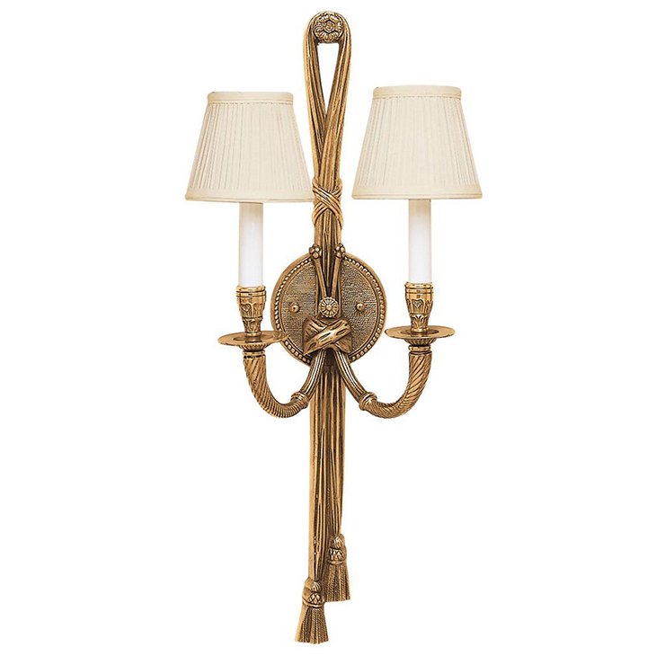 Бра 5538 PERTH SCONCE Antiqued solid brass Латунь Черный Белый в Перми | Loft Concept 