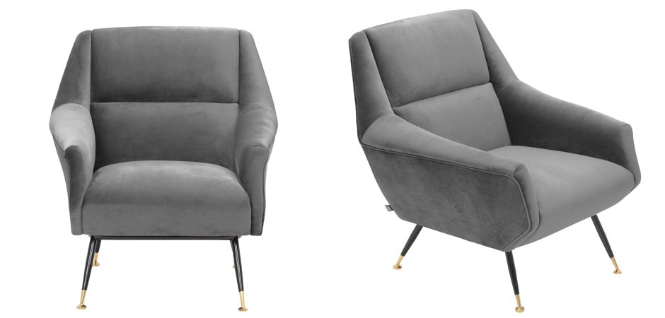 Кресло Eichholtz Chair Exile Grey Кресло Eichholtz Chair Exile Grey - Loft-Concept в Перми