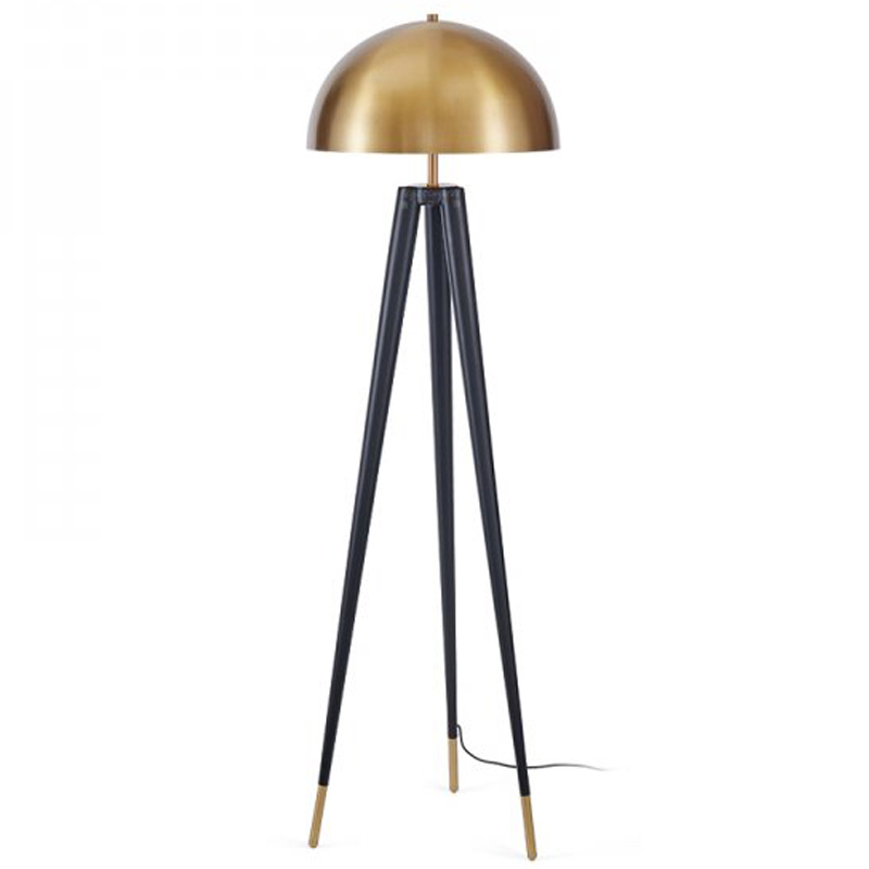 Торшер Matthew Fairbank Fife Tripod Floor Lamp Латунь Черный в Перми | Loft Concept 