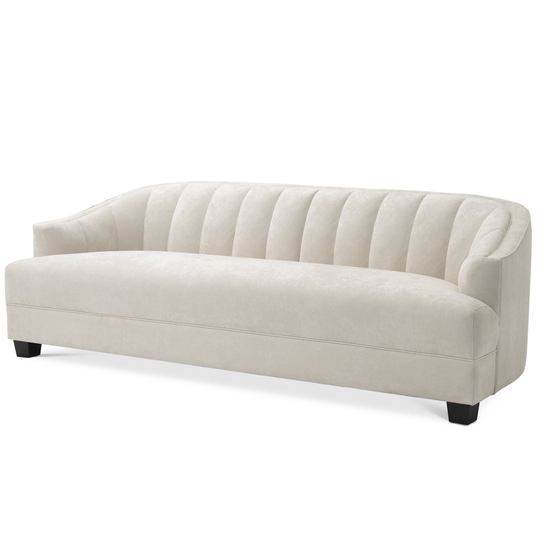 Диван Eichholtz Sofa Polaris ivory ( слоновая кость ) Черный в Перми | Loft Concept 