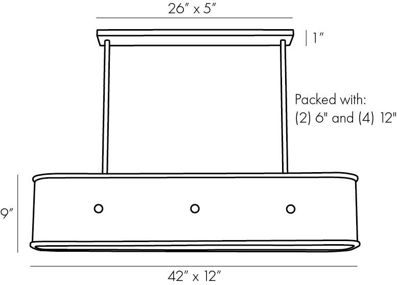 Люстра Arteriors GLENDALE LINEAR CHANDELIER в Перми