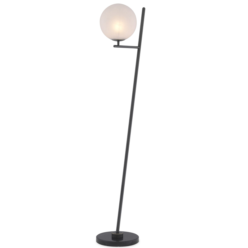 Торшер Eichholtz Floor Lamp Flynn Bronze Темная бронза Белый Черный Мрамор Nero в Перми | Loft Concept 