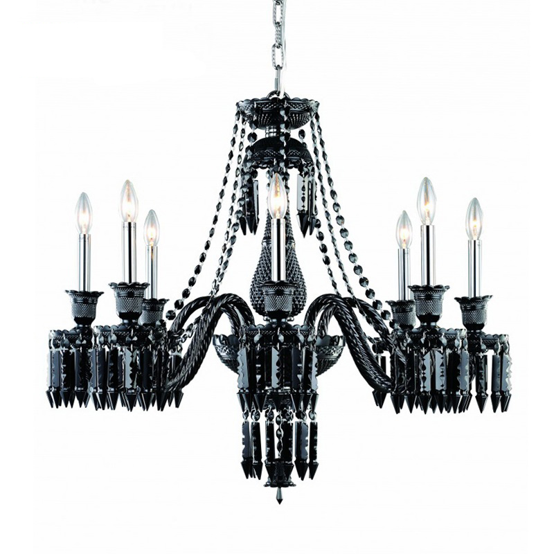 Люстра BACCARAT Zenith Midnight Chandelier 8 Черный в Перми | Loft Concept 