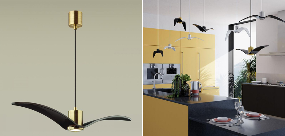 Подвесной светильник Seagull Scope Gold черный Подвесной светильник Seagull Scope Gold черный - Loft-Concept в Перми