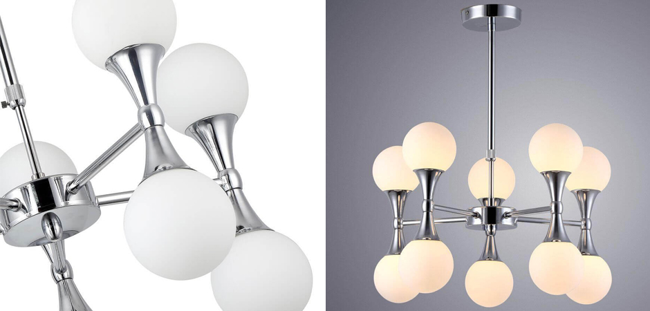 Люстра Ball Valley Chandelier Chromium 10 Люстра Ball Valley Chandelier Chromium 10 - Loft-Concept в Перми