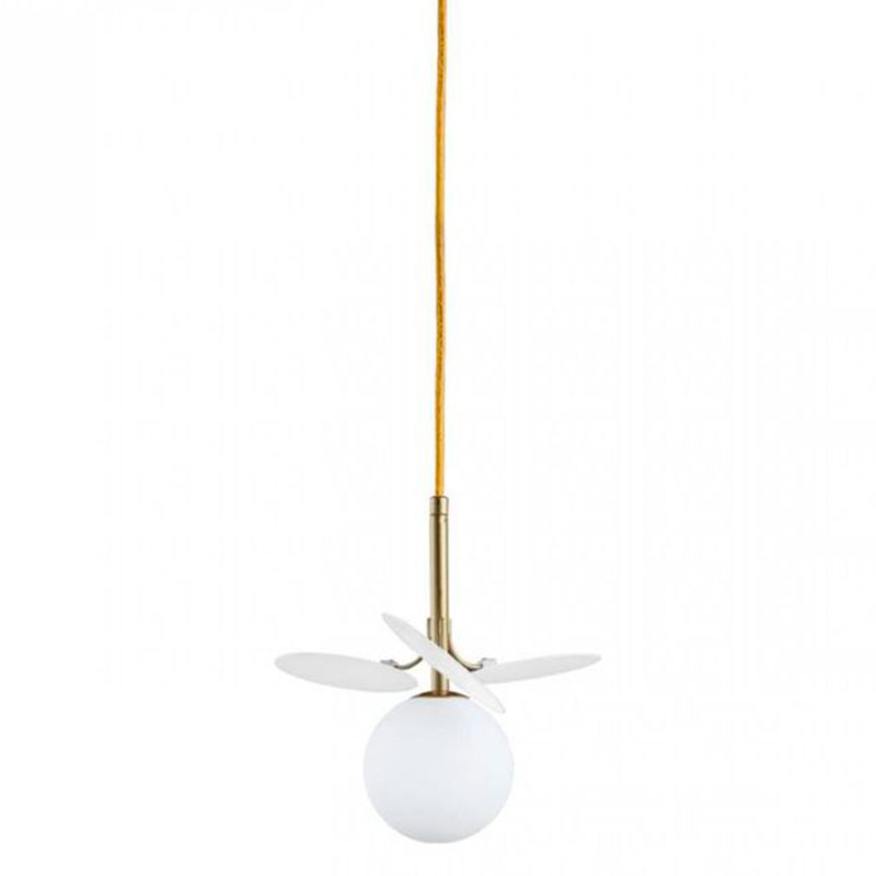 Подвесной светильник MATISSE Pendant One White Золотой Белый в Перми | Loft Concept 