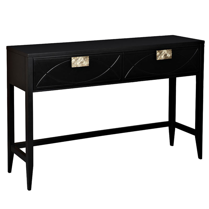 Консоль Amelie Black Console Черный Золотой в Перми | Loft Concept 