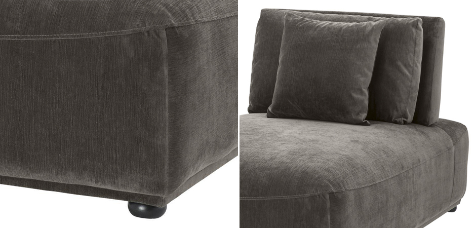 Кресло Eichholtz Chaise Longue Mondial Granite grey Кресло Eichholtz Chaise Longue Mondial Granite grey - Loft-Concept в Перми