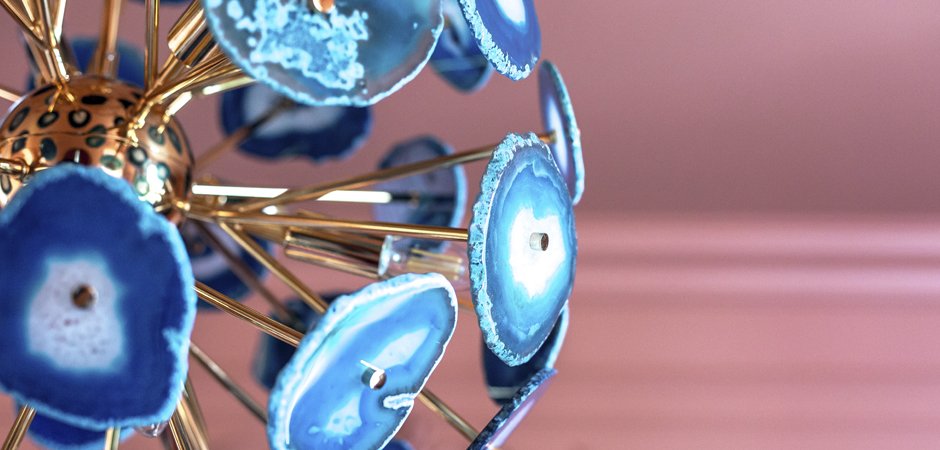 Люстра BRANQUINHO CHANDELIER AGATE blue Люстра BRANQUINHO CHANDELIER AGATE blue - Loft-Concept в Перми