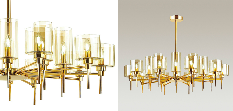 Люстра AXO Light Spillray Gold Lamps 20 Люстра AXO Light Spillray Gold Lamps 20 - Loft-Concept в Перми
