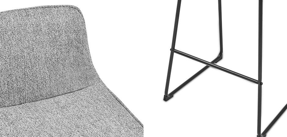 Барный стул Alonzo Bar Stool Gray Барный стул Alonzo Bar Stool Gray - Loft-Concept в Перми