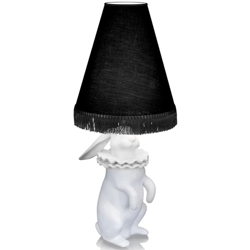 Настольная лампа Lamptable Rabbit Black Белый Черный в Перми | Loft Concept 