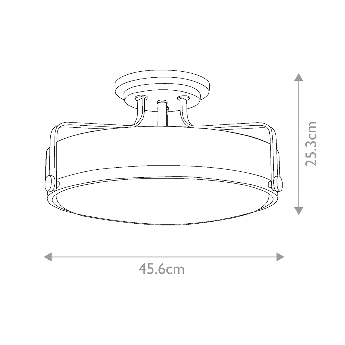 Потолочный светильник с круглым матовым белым плафоном Hinkley в Перми