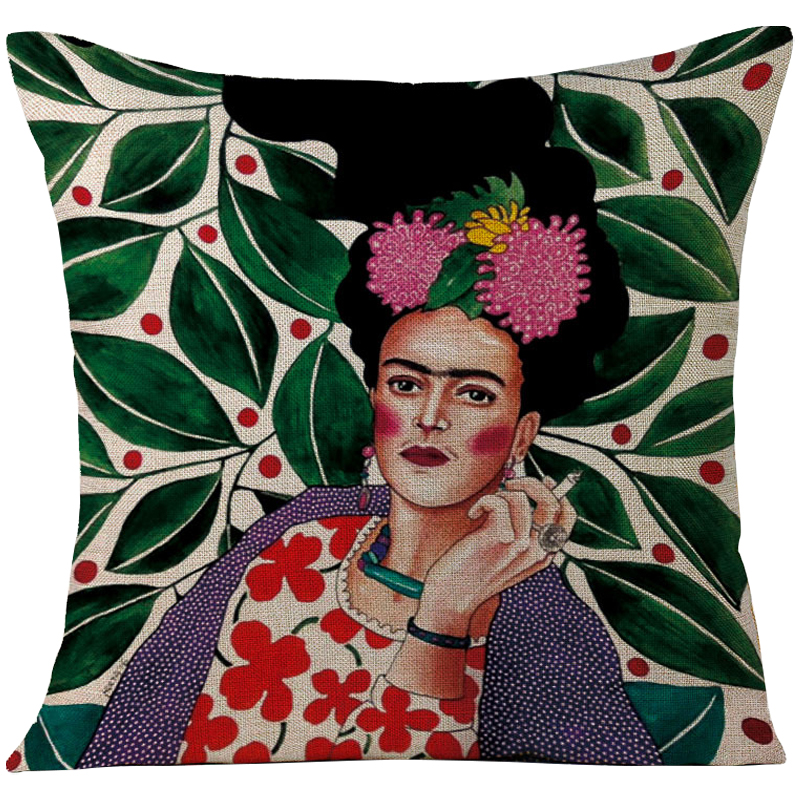 Декоративная подушка Frida Kahlo 13 Мульти в Перми | Loft Concept 