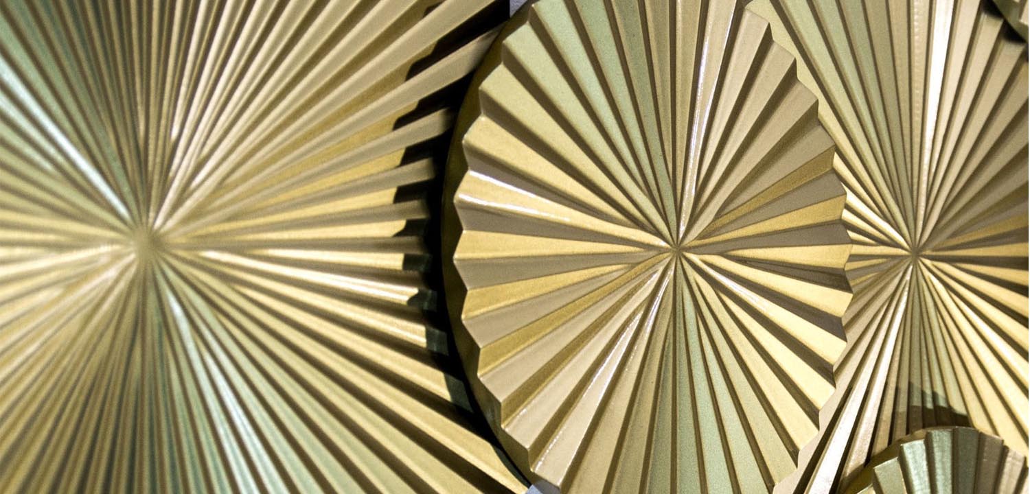 Арт-объект Apollo Gold Wall Plaque Disc 11 - фото №1