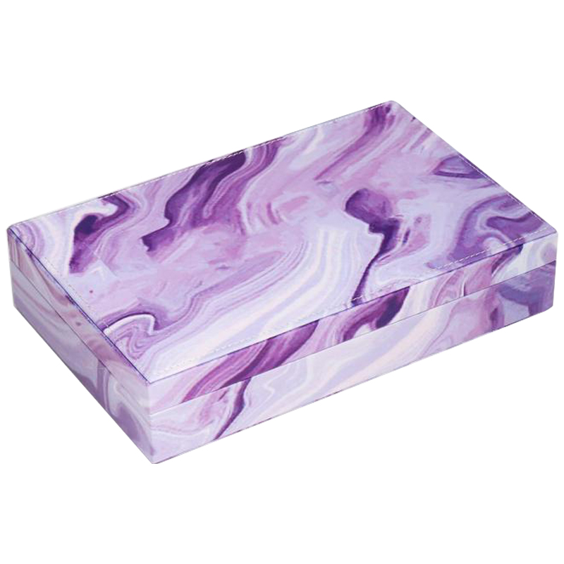 Шкатулка Marble Pattern Box violet Фиолетовый в Перми | Loft Concept 