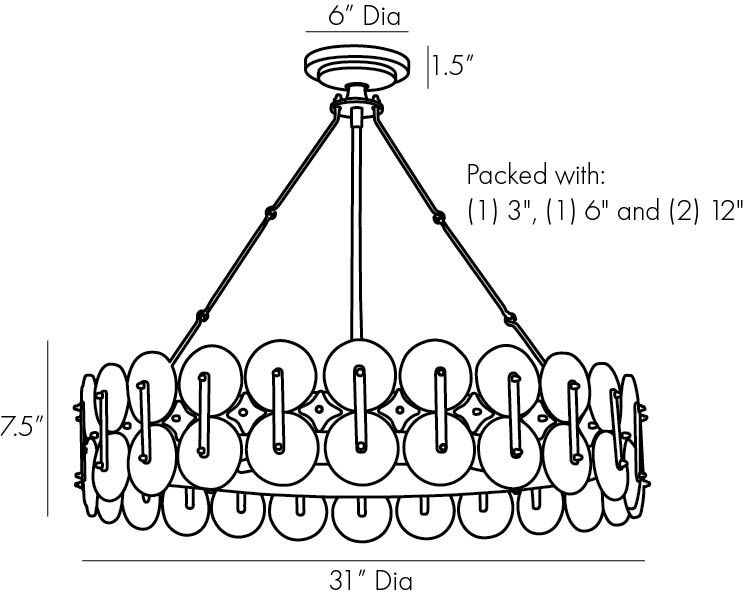 Люстра Arteriors RONDELLE CHANDELIER в Перми