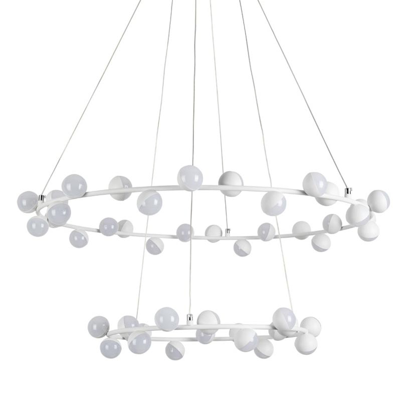 Люстра Vilelme Chandelier white double Белый в Перми | Loft Concept 