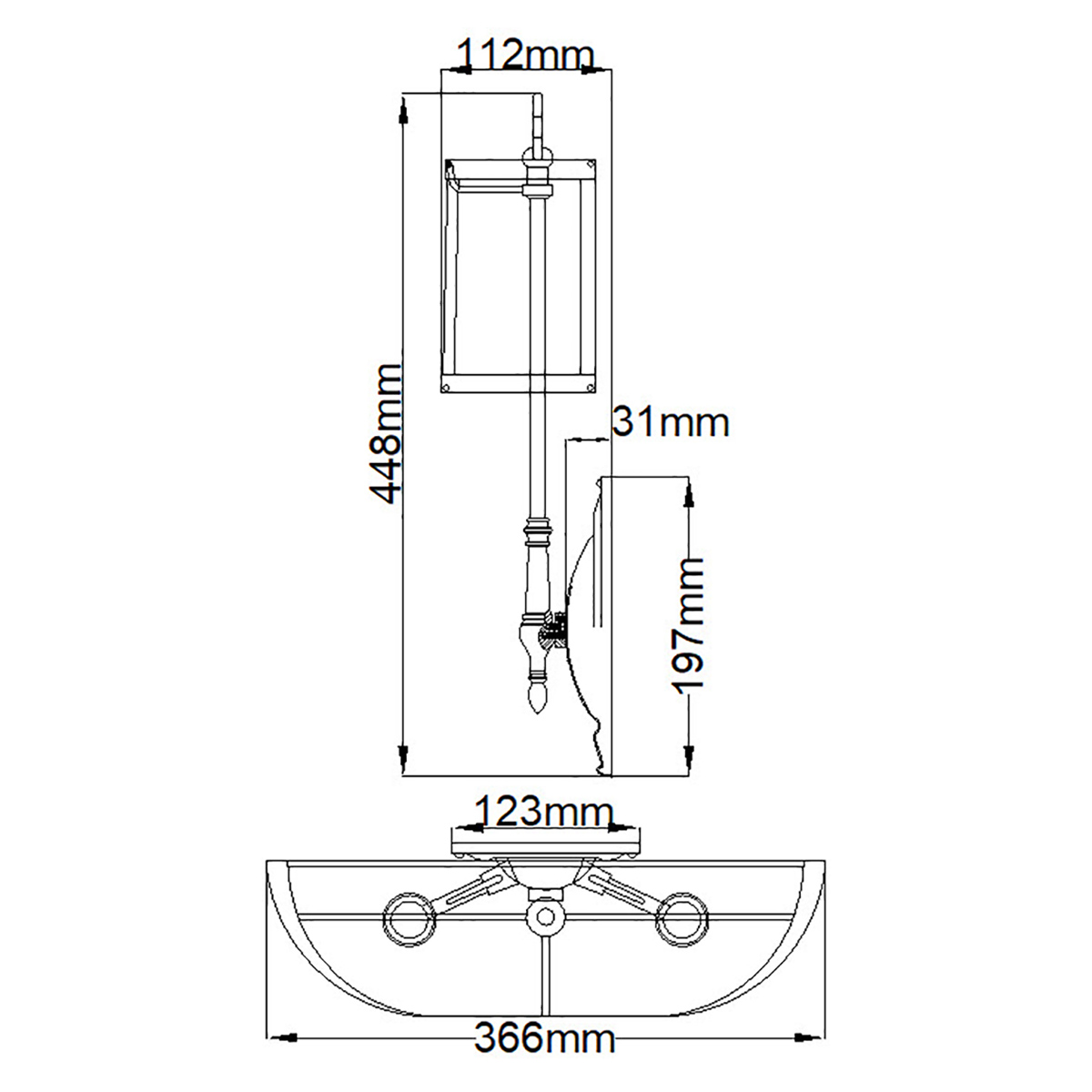 Бра с 2-мя бежевыми абажурами в классическом стиле Hinkley в Перми