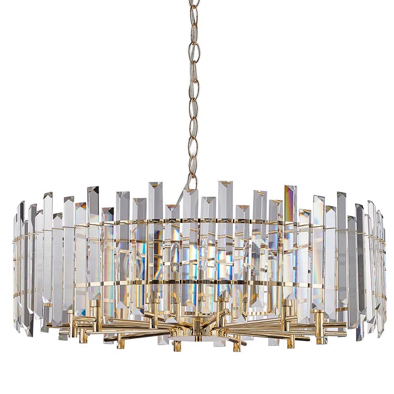 Люстра Langley Chandelier gold 80 Золотой Прозрачный в Перми | Loft Concept 