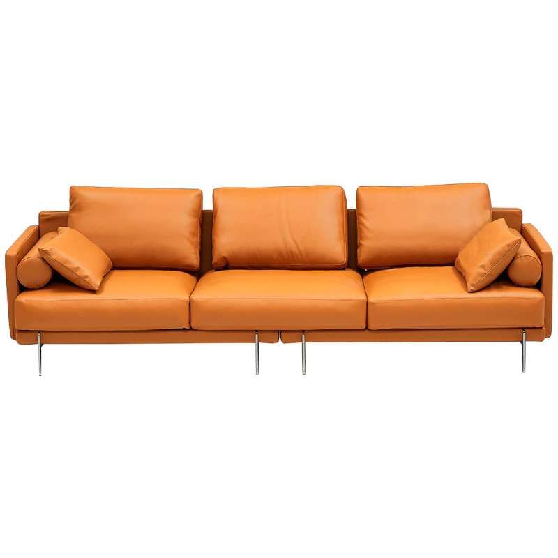 Диван Mosley Orange Sofa Оранжевый Оранжевый в Перми | Loft Concept 