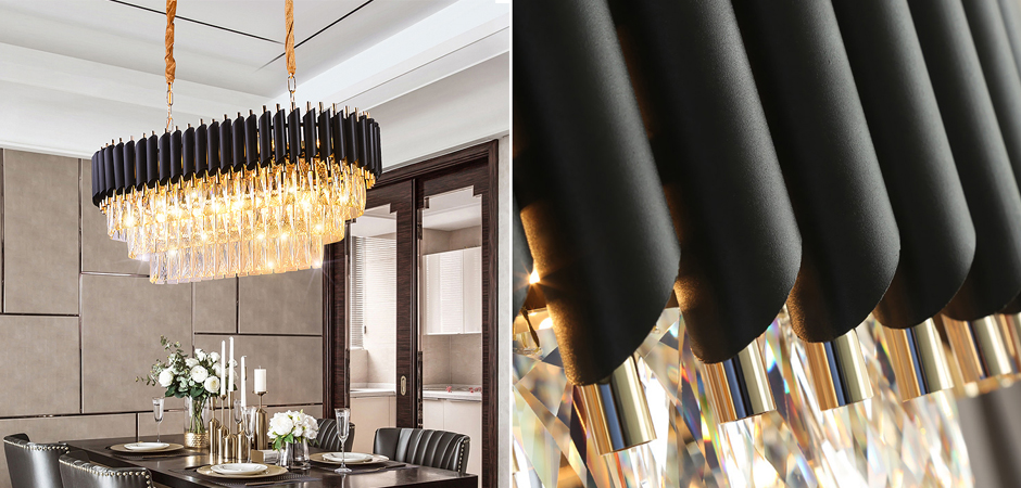 Люстра Empire Black Rectangular Chandelier Crystal Люстра Empire Black Rectangular Chandelier Crystal - Loft-Concept в Перми