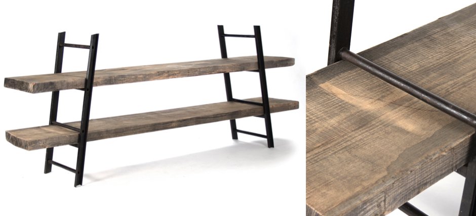 Стеллаж Industrial Iron Rustic Console Стеллаж Industrial Iron Rustic Console - Loft-Concept в Перми
