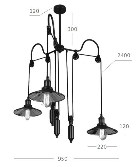 Люстра Loft Cone Pendant Reflector Balance 3 в Перми