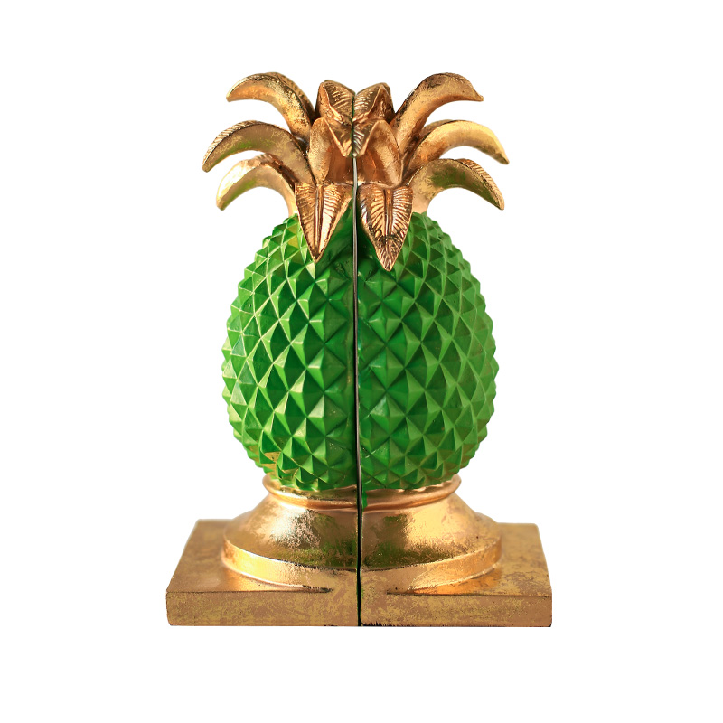 Держатель для книг Green Pineapple Book Holder Зеленый Золотой в Перми | Loft Concept 