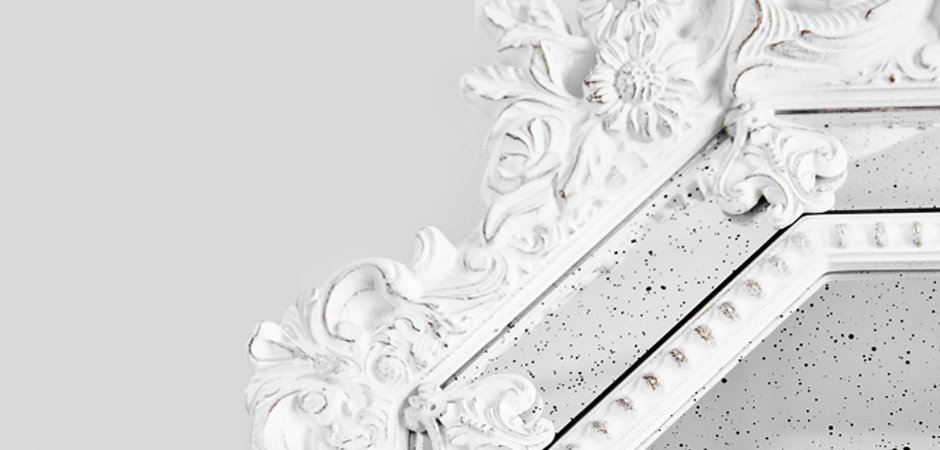 Зеркало Antique ornament White Зеркало Antique ornament White - Loft-Concept в Перми
