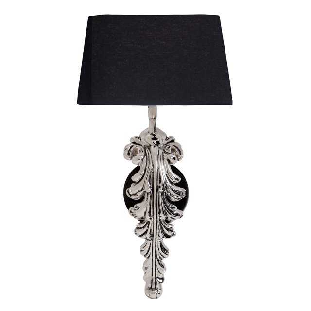 Бра Eichholtz Wall Lamp Beau Site Nickel+Black Никель Черный в Перми | Loft Concept 