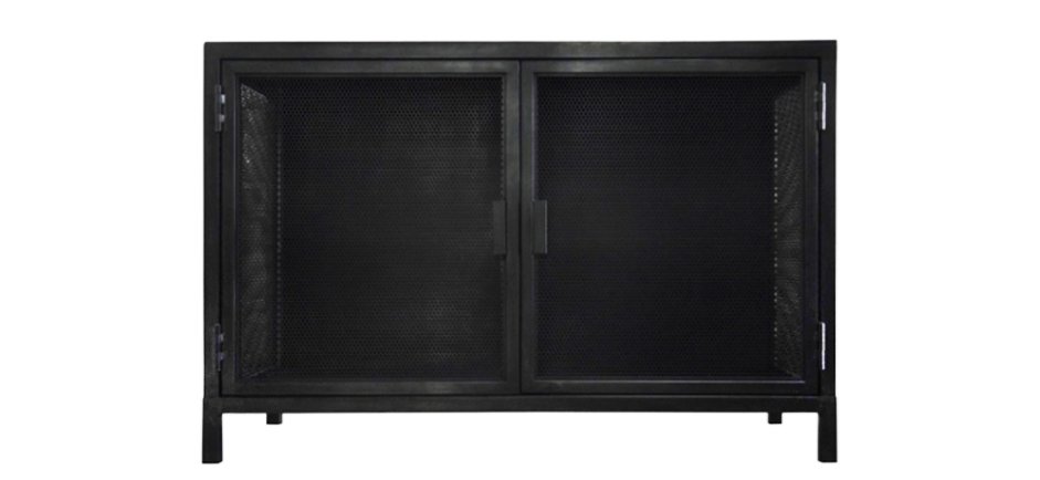 Буфет с 2-мя дверцами из металлической сетки Industrial Loft Dark Metal 2 Door Beto Cabinet Буфет с 2-мя дверцами из металлической сетки Industrial Loft Dark Metal 2 Door Beto Cabinet - Loft-Concept в Перми