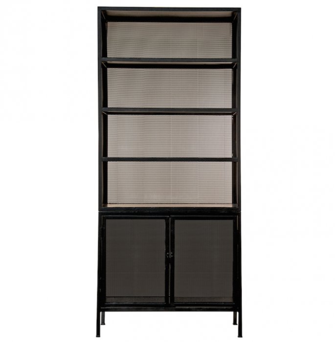 Буфет Industrial Loft Dark Metal Mesh Cabinet Черный в Перми | Loft Concept 