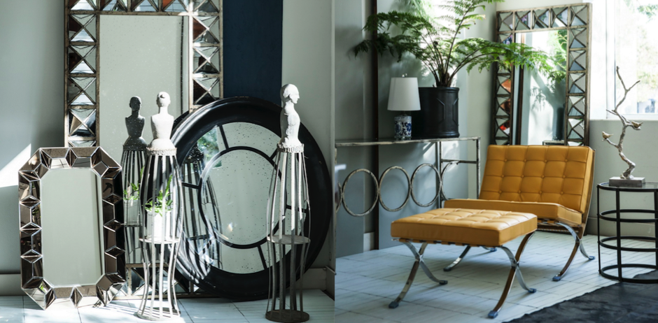 Зеркало настенное состаренное Patina Mirror Wood Зеркало настенное состаренное Patina Mirror Wood - Loft-Concept в Перми