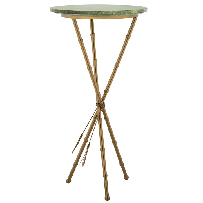 Green Stingray Skin Side Tables Зеленый Золотой в Перми | Loft Concept 