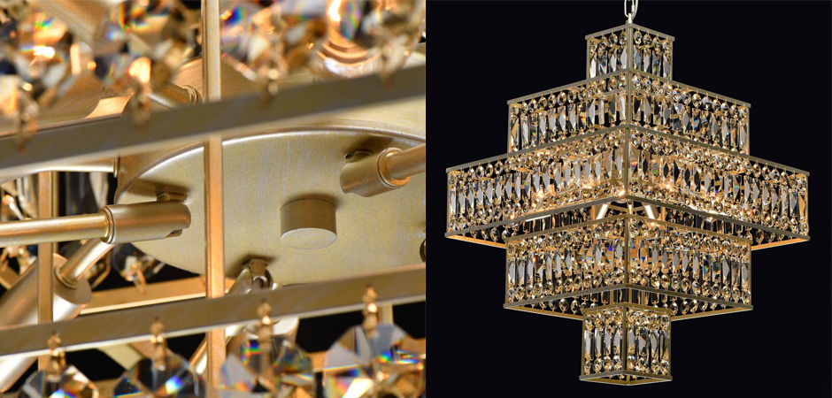 Люстра Crystal Inserts Lamp amber 16 Люстра Crystal Inserts Lamp amber 16 - Loft-Concept в Перми