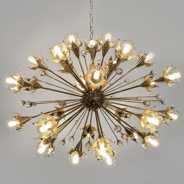 Люстра Jonathan Adler GIANT SPUTNIK CHANDELIER Латунь в Перми | Loft Concept 