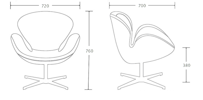 Кресло Spitfire Swan Chair Aviator в Перми