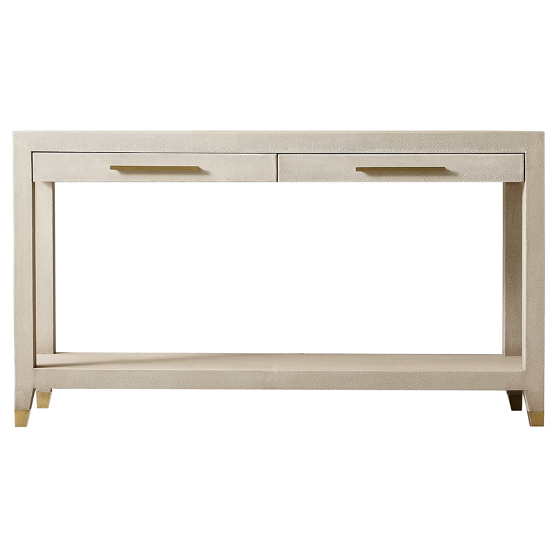 Charles Stingray Texture Console Ivory Консоль скат Золотой ivory ( слоновая кость ) в Перми | Loft Concept 