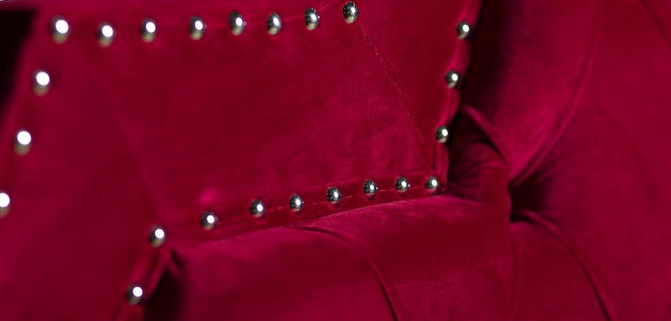 Кровать двуспальная с изголовьем красная Button Кровать двуспальная с изголовьем красная Button - Loft-Concept в Перми
