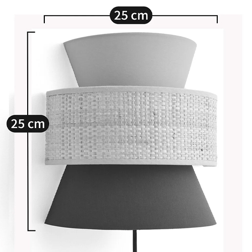 Бра с плетеным декором Bonnie Wicker Black Wall Lamp Бра с плетеным декором Bonnie Wicker Black Wall Lamp в Перми