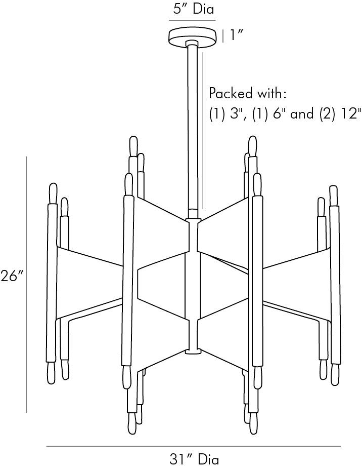 Люстра Arteriors DESKINS CHANDELIER в Перми