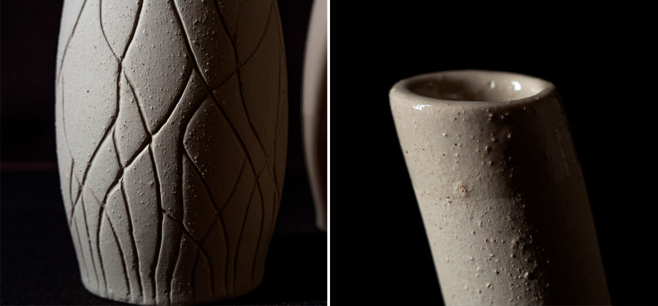 Ваза "Колба" коллекция шамот - фото