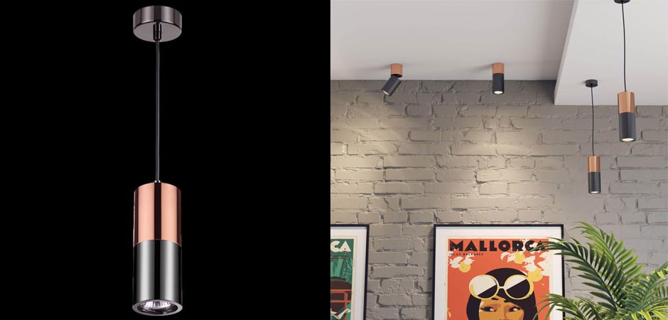 Подвесной светильник Modern Illumination Black & Copper Подвесной светильник Modern Illumination Black & Copper - Loft-Concept в Перми