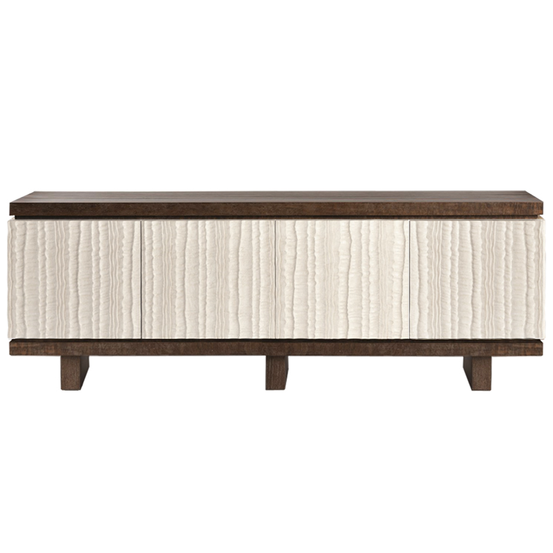 Riverside Textured Long Sideboard  ivory ( слоновая кость ) Коричневый в Перми | Loft Concept 