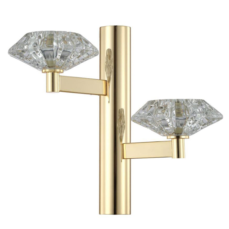 Бра Yerker Sconce gold Глянцевое золото Прозрачный в Перми | Loft Concept 