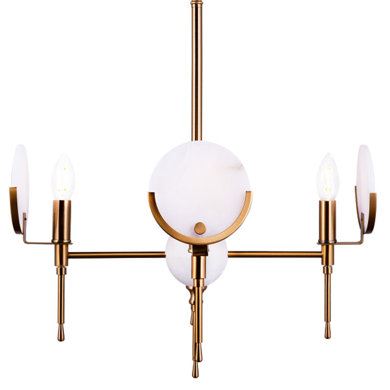 Люстра Levanzo Chandelier 50 Золотой Белое матовое стекло Люстра Levanzo Chandelier 50 Золотой Белое матовое стекло в Перми | Loft Concept