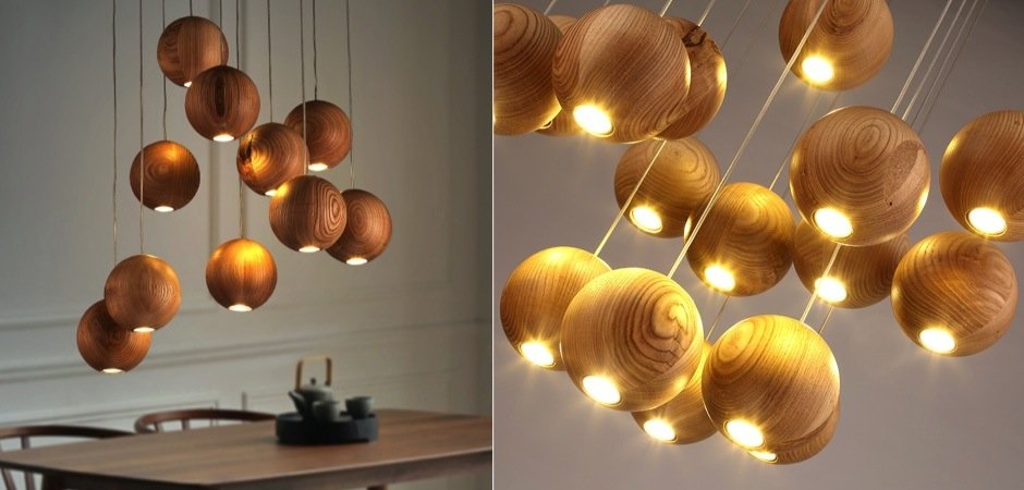 Подвесной светильник Lofter Wooden Sphere Подвесной светильник Lofter Wooden Sphere - Loft-Concept в Перми