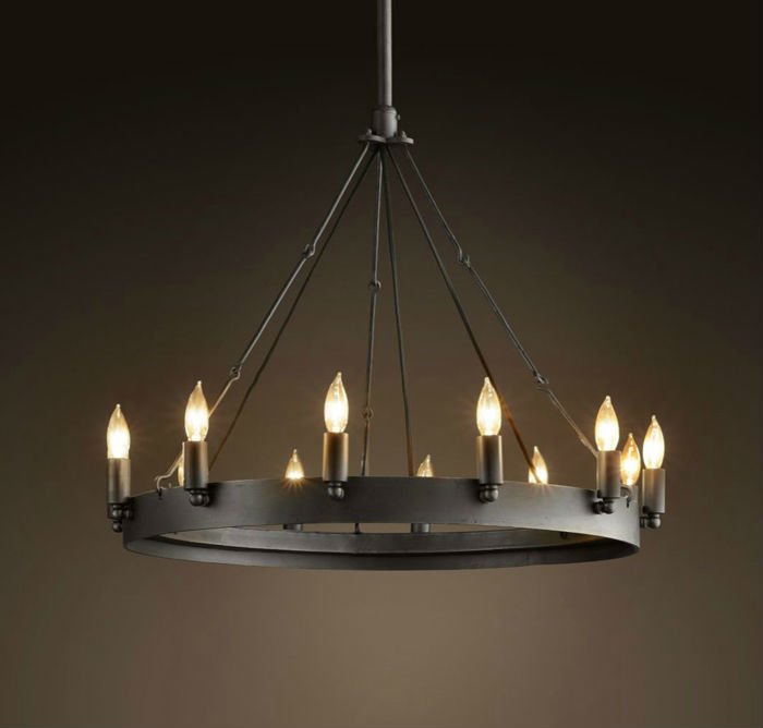 Люстра Camino Round Chandelier Черный в Перми | Loft Concept 